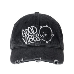 Japan Nagano Cap - Good Vibes Black