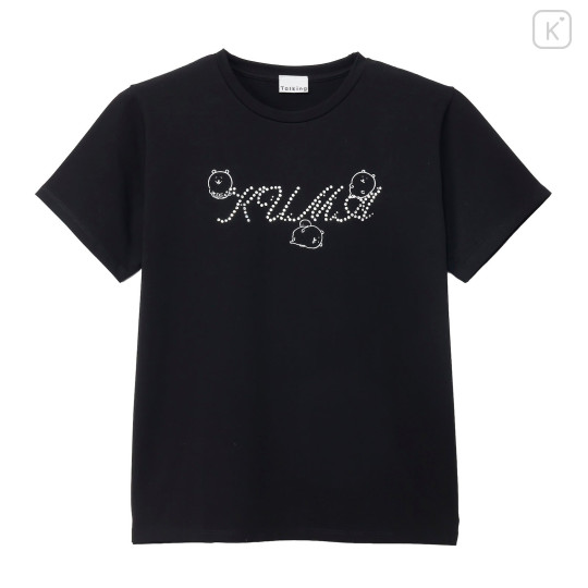 Japan Nagano Rhinestone T-Shirt (M) - Deco Kuma Black - 1