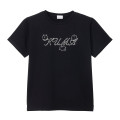 Japan Nagano Rhinestone T-Shirt (M) - Deco Kuma Black - 1