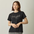 Japan Nagano Rhinestone T-Shirt (M) - Deco Kuma Black - 6