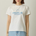 Japan Nagano Rhinestone T-Shirt (M) - Deco Freedom White - 7
