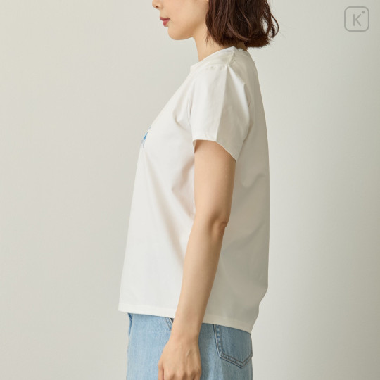Japan Nagano Rhinestone T-Shirt (M) - Deco Freedom White - 8