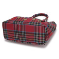 Japan Sanrio Rootote Deli Tartan Plaid Tote Bag - Hello Kitty : Red - 7