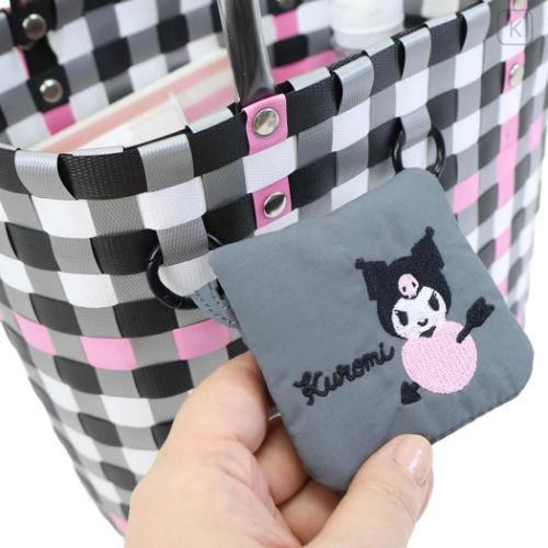 Japan Sanrio Rootote Deli Basket Tote Bag - Kuromi - 4