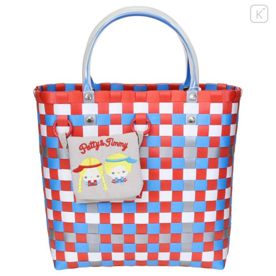 Japan Sanrio Rootote Deli Basket Tote Bag - Patty & Jimmy - 1