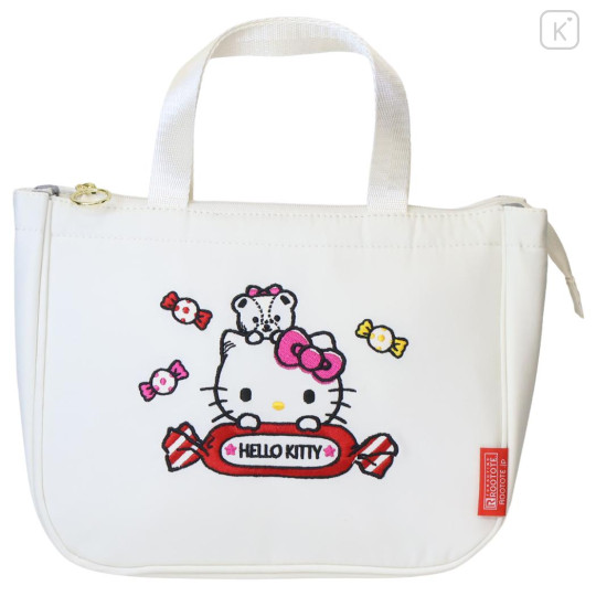 Japan Sanrio Rootote Thermo Keeper Deli Insulated Lunch Bag - Hello Kitty - 1