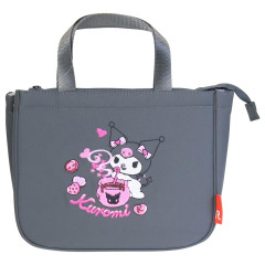 Japan Sanrio Rootote Thermo Keeper Deli Insulated Lunch Bag - Kuromi