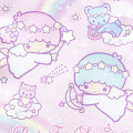 Japan Sanrio Frill Drawstring Bag - Little Twin Stars : Angel - 2