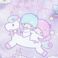Japan Sanrio Frill Drawstring Bag - Little Twin Stars : Unicorn - 2