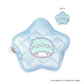 Japan Sanrio Quilted Star-Shaped Coin Case - Little Twin Stars : Kiki - 1