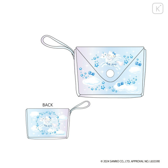 Japan Sanrio Aurora Mini Pouch - Hello Kitty : Pegasus - 1
