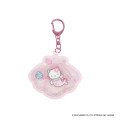 Japan Sanrio Shaker Acrylic Keychain - Hello Kitty : Mermaid Pink - 1