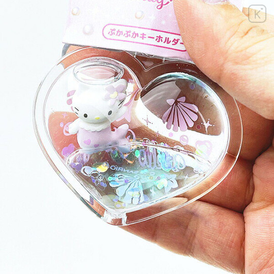 Japan Sanrio Floating Keychain - Hello Kitty : Mermaid Pink - 2