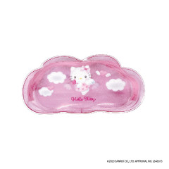 Japan Sanrio Cloud-Shaped Clear Pouch - Hello Kitty : Pink