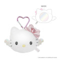 Japan Sanrio Fluffy Mirror Mascot Holder - Hello Kitty : Angel - 1