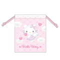 Japan Sanrio Drawstring Bag - Hello Kitty : Angel - 1