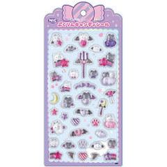 Japan Pukurin Candy Sticker - Devil Cats