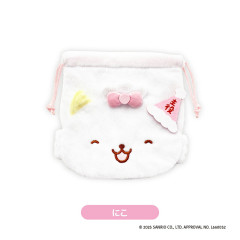 Japan Sanrio Fluffy Drawstring Bag - Gaopowerroo : Smile