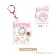 Japan Sanrio Mini Photo Album Keychain - Gaopowerroo : White
