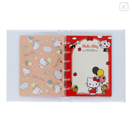 Japan Sanrio 6 Hole Sticker Binder - Hello Kitty - 3