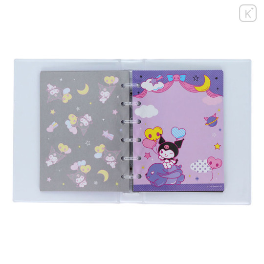 Japan Sanrio 6 Hole Sticker Binder - Kuromi - 3