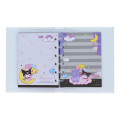 Japan Sanrio 6 Hole Sticker Binder - Kuromi - 4