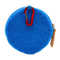 Japan Sanrio Circle Sagara Embroidery Pouch - Hello Kitty : Blue - 3