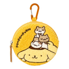 Japan Sanrio Circle Sagara Embroidery Pouch - Pompompurin