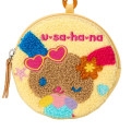 Japan Sanrio Circle Sagara Embroidery Pouch - Usahana - 2