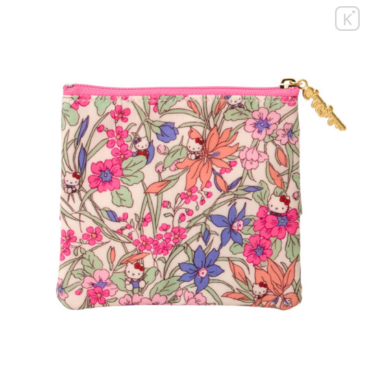 Japan Sanrio Circle Sagara Embroidery Pouch - Hello Kitty : Pink - 3