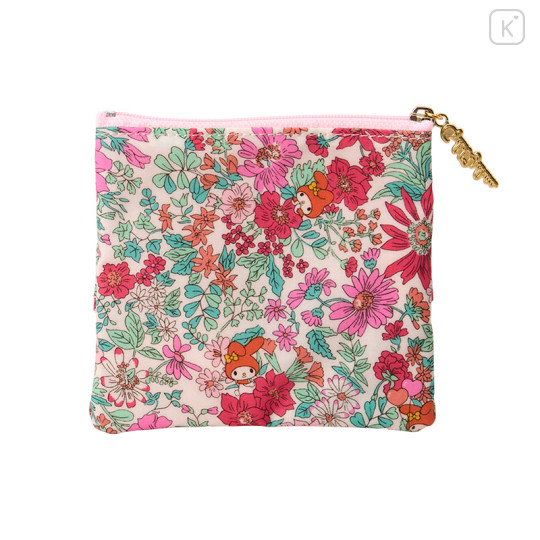 Japan Sanrio Circle Sagara Embroidery Pouch - My Melody : Pink - 3