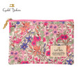 Japan Sanrio Liberty Fabrics Flat Pouch - Hello Kitty : Pink - 1