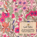 Japan Sanrio Liberty Fabrics Flat Pouch - Hello Kitty : Pink - 3