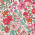 Japan Sanrio Liberty Fabrics Flat Pouch - My Melody : Pink - 4