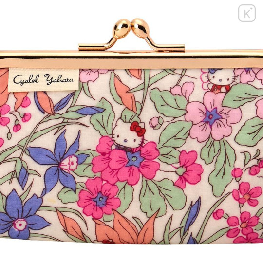 Japan Sanrio Liberty Fabrics Coin Purse - Hello Kitty : Pink - 4