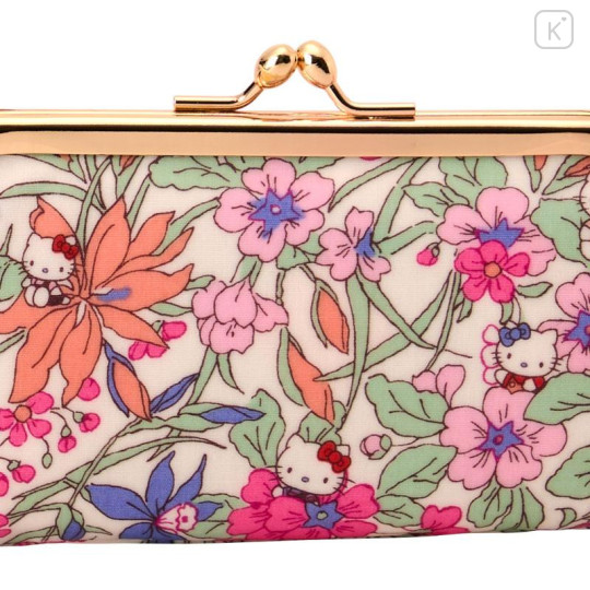 Japan Sanrio Liberty Fabrics Coin Purse - Hello Kitty : Pink - 5