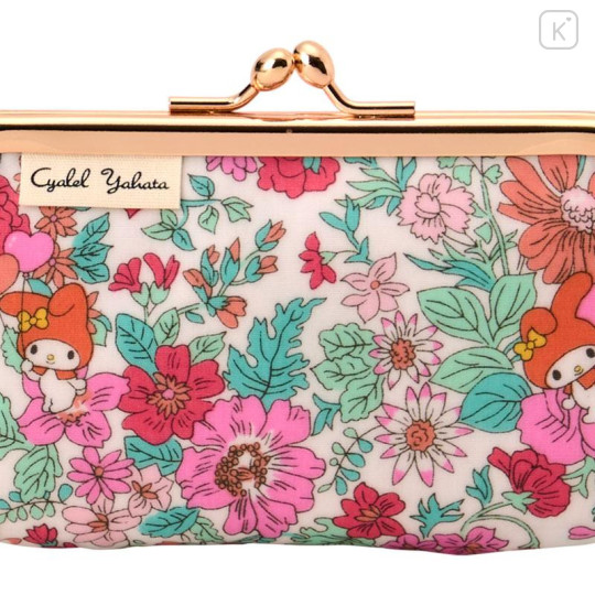 Japan Sanrio Liberty Fabrics Coin Purse - My Melody : Pink - 4