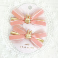 Japan Miffy Ribbon Hair Clip Set - Miffy : Pink - 1