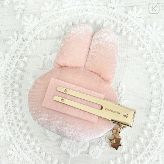 Japan Miffy Velour Bangs Clip - Miffy : Pink - 2