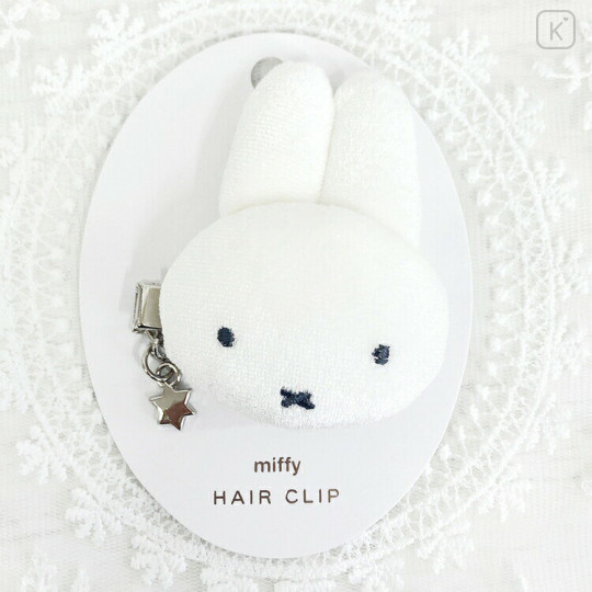 Japan Miffy Velour Bangs Clip - Miffy : White - 1
