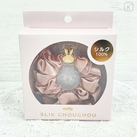 Japan Miffy Silk Scrunchie - Miffy : Pink - 1