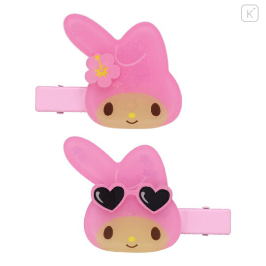 Japan Sanrio Hair Clip Set - My Melody : Sunburn - 1