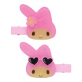 Japan Sanrio Hair Clip Set - My Melody : Sunburn - 1
