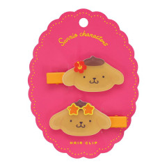 Japan Sanrio Hair Clip Set - Pompompurin : Sunburn