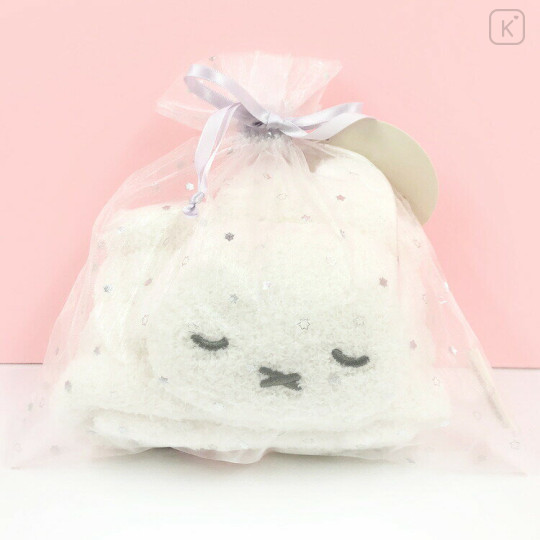 Japan Miffy Hair Turban with Drawstring Pouch - Miffy : Gray - 1