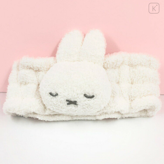 Japan Miffy Hair Turban with Drawstring Pouch - Miffy : Gray - 2