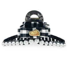 Japan Peanuts Hair Clip - Snoopy : Gingham Check