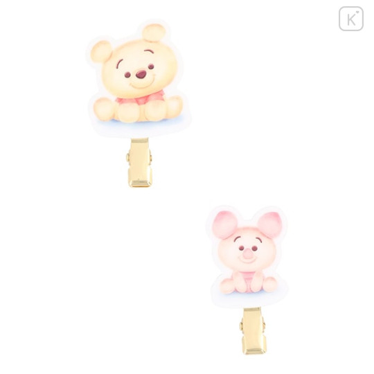 Japan Disney Bangs Clip Set - Piglet & Pooh : Bakery - 1