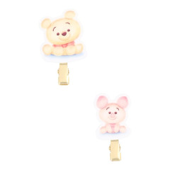 Japan Disney Bangs Clip Set - Piglet & Pooh : Bakery
