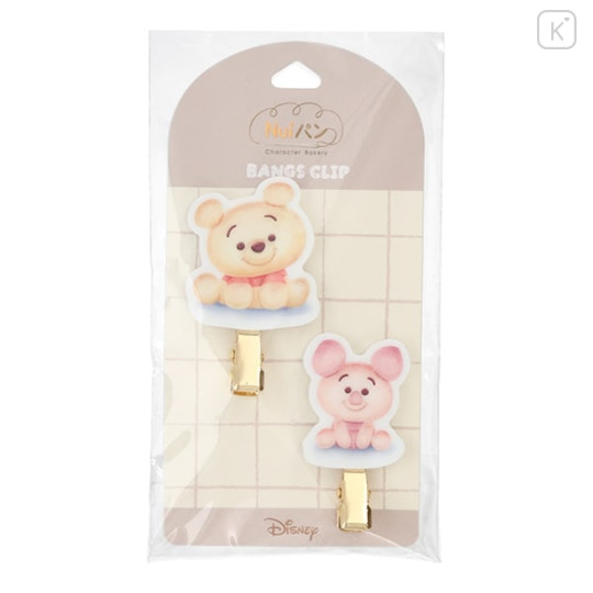 Japan Disney Bangs Clip Set - Piglet & Pooh : Bakery - 2